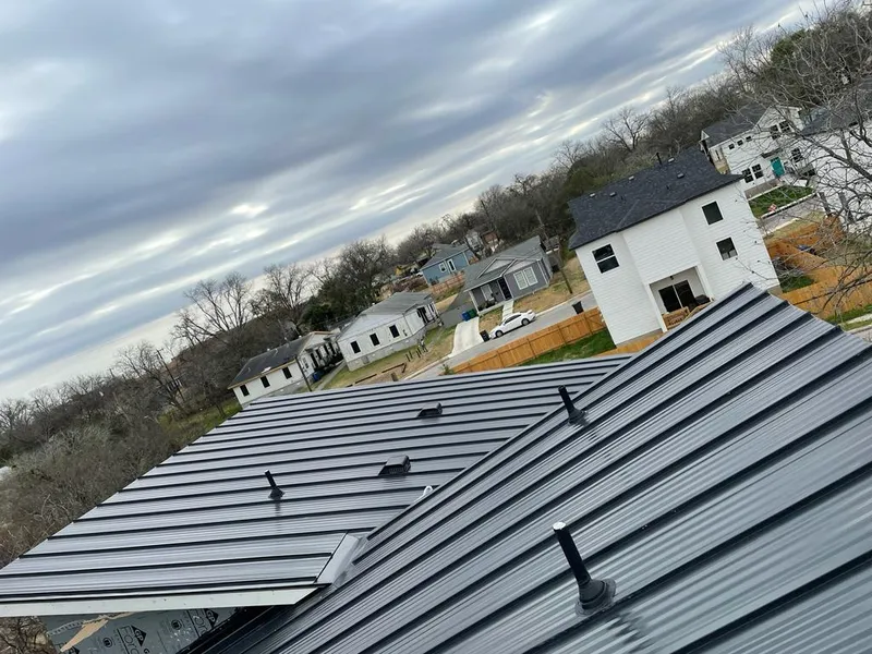 Standing seam metal roof panels with vents for Skylight Repair in East St. Louis